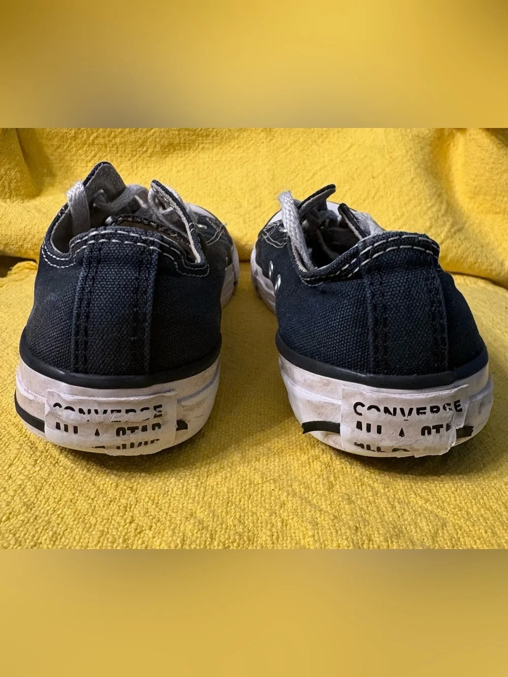 Converse Kids Black & White Low Top Sneakers
